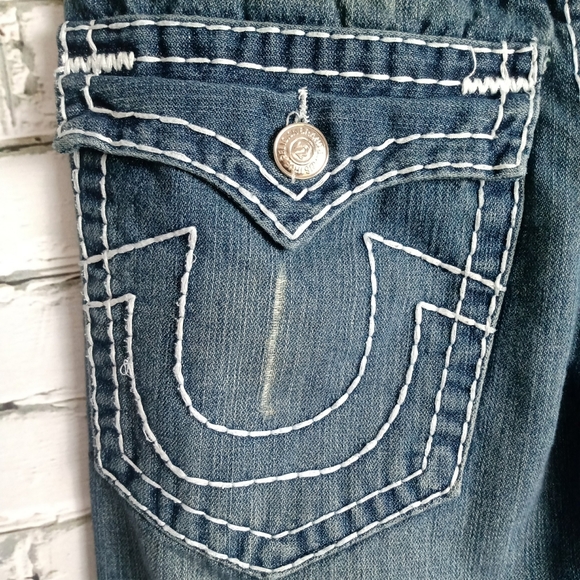 TRUE RELIGION Mens Denim Blue Jeans Size 32 - Picture 7 of 15